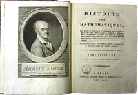 J. E. Montucla, Histoire des Mathmatiques