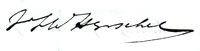 Signature of J.F.W. Herschel