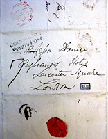 1827 letter addressed to Amici in London