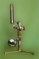 Amici’s upright achromatic microscope, 1830s-’40s model