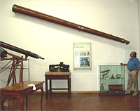 Il tubo del rifrattore Amici I all'Istituto e Museo di Storia della Scienza di Firenze